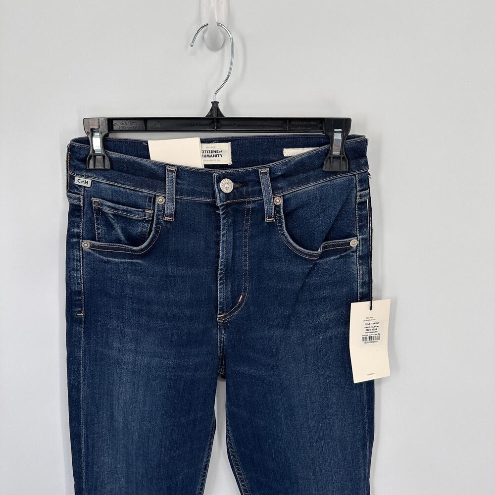CITIZENS OF HUMANITY NWT Isola Straight Crop Denim Jeans in Courtland // 24 - Picture 4 of 11